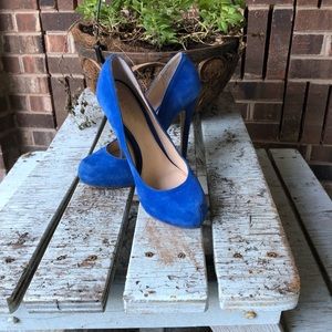Bright blue Aldo stilettos size 6.5